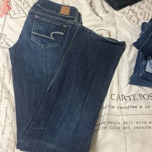 American Eagle Outfitters Dark Blue Boot Cut Jeans